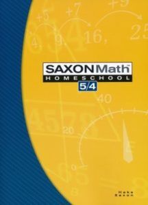 Saxon Math 5/4